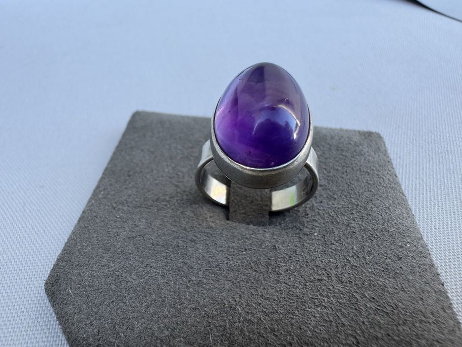 Inel argint si ametist