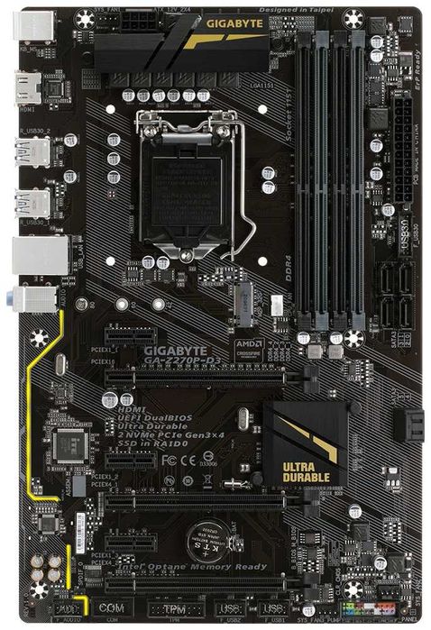 Дъно Дънна платка Gigabyte GA-Z270P-D3 1151 DDR4 OVERCLOCK