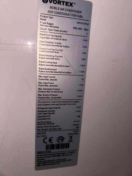 aer conditionat portabil vortex second hand si noi de vanzare  Anunturi   OLX.ro