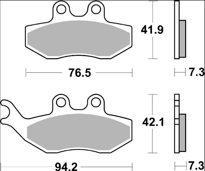 Plăcuțe frână Brembo carbon-ceramice CC față/spate 07049 Yamaha XT