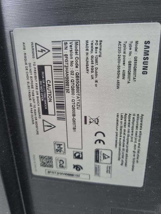 Телевизор SAMSUNG 65 инча , 8К