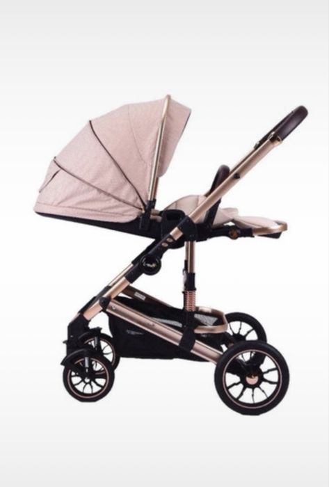 Carucior copii roz gold