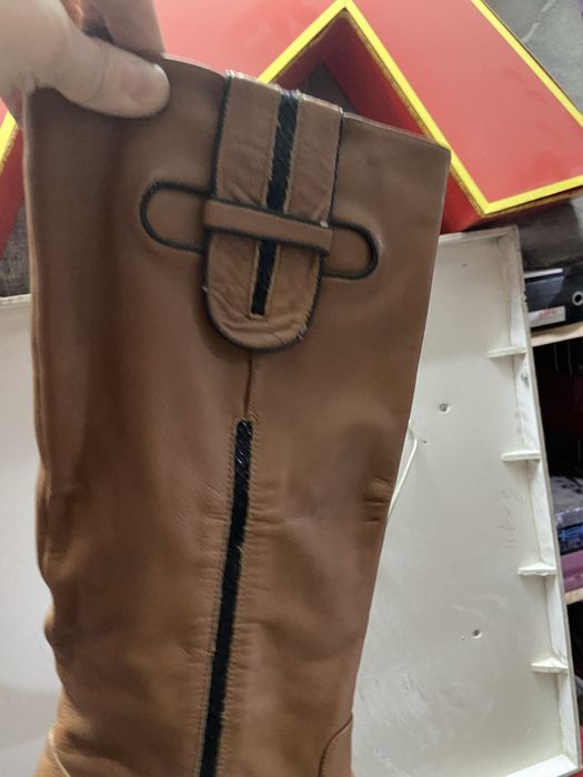 Продам сапоги кожа