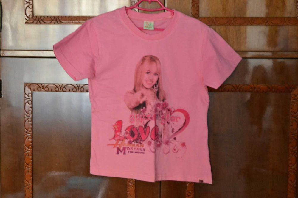 Pijama de vara Hannah Montana mov / roz