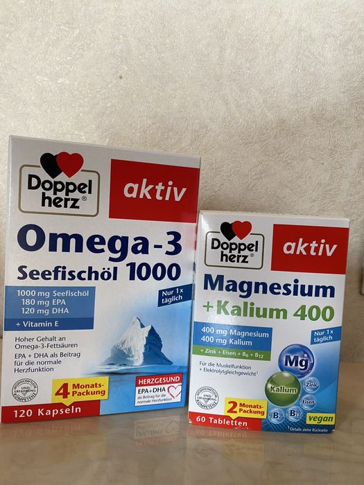 Омега 3, 1.000 ед., Германия, Doppelherz - 120 капсул