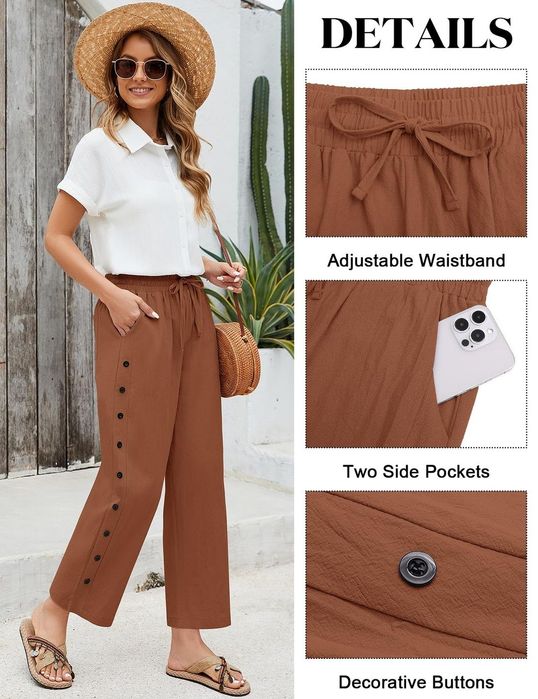 Pantaloni damă bumbac vară noi, mărimea S