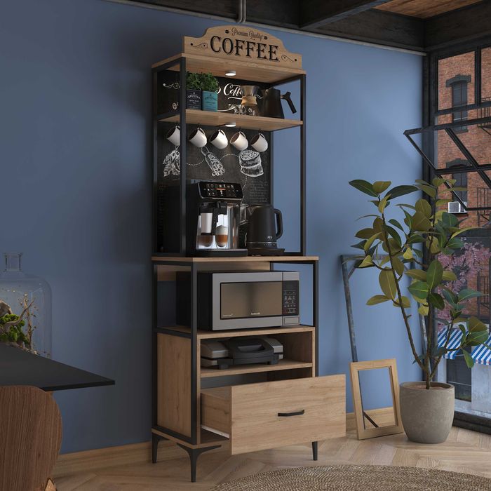 Осветен кът за кафе, Многофункционален шкаф Puzzle-home 3130, Промоция