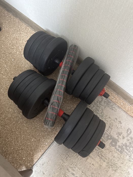 Гантели разборные, 30 кг. Новые.