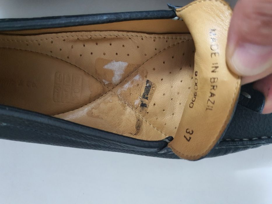 Pantofi papuci dama mocasini piele marime 37