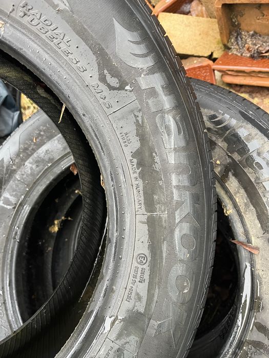 Vând set 4 anvelope Hankook + 4 jante de tablă