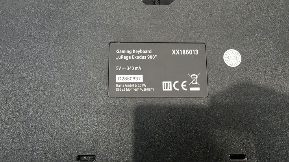 Гейминг механична  клавиатура "Hama Urage Exodus 900"