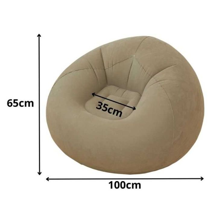 Последен брой! Ергономично надуваемо кресло, фотьойл, барбарон, пуф