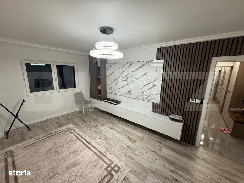 Apartament 3 camere, decomandat, incalzire pardoseala, mobilat utilat
