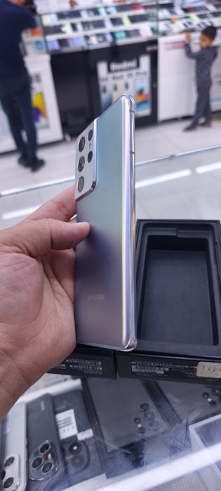 samsung S21 ultra 12/128 qora seri afitsalni