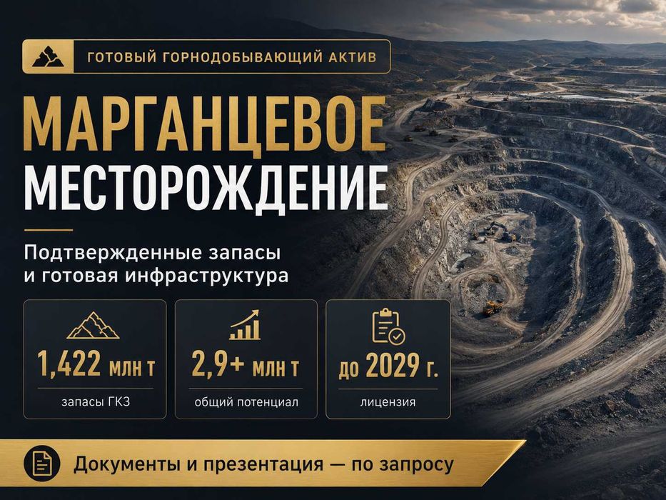 Продажа 50% / 100% доли в марганцевом месторождении