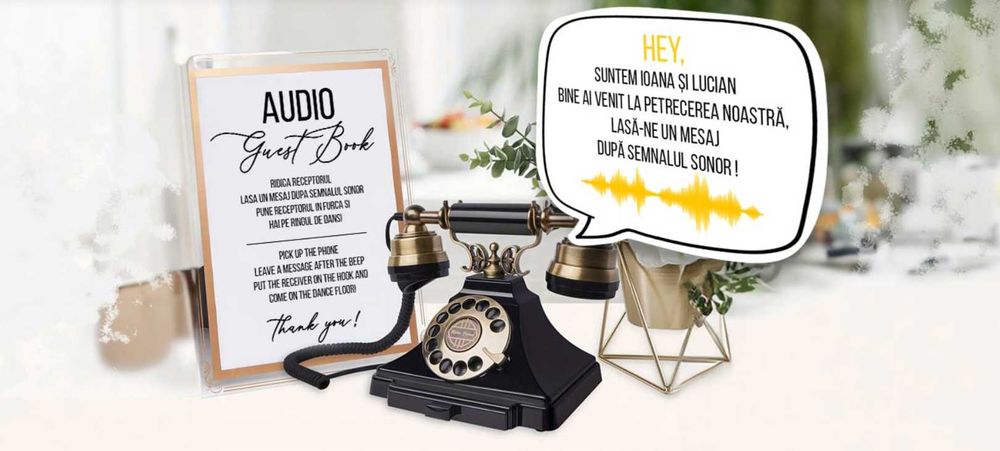 Audio GuestBook - Telefon Amintiri Nunta - Evenimente - Guest Book