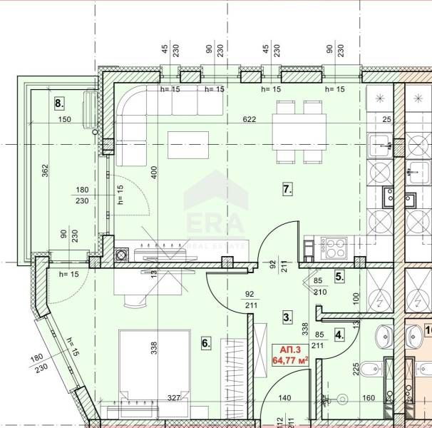 Продава се Двустаен апартамент в София, Орландовци - 72 кв.м за 1357 €/кв.м - Снимка #1