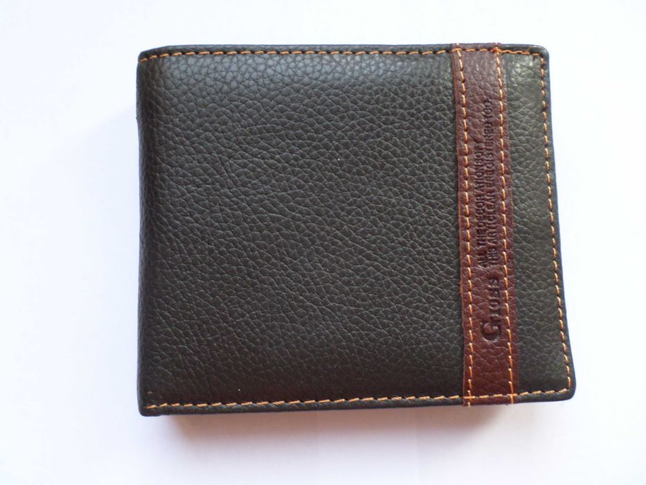 Ново  портмоне от естествена кожа, кафяво