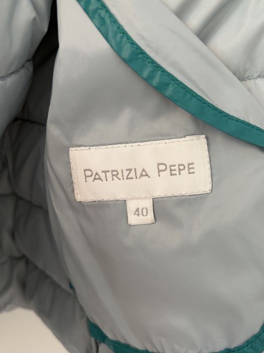 Patrizia Pepe бледо синьо яке XS с гъши пух
