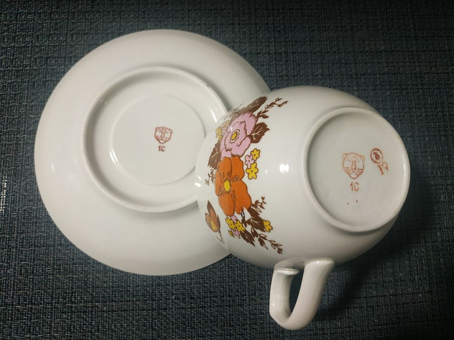 Чайные  пары- гиганты. Винтаж.