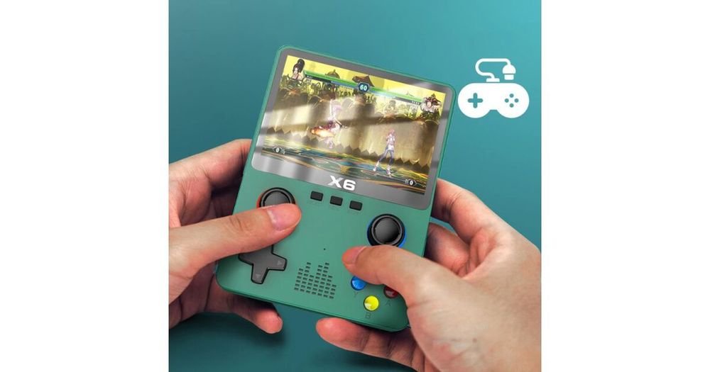Consolă de jocuri portabilă multi-sistem X6
