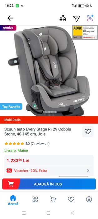 Scaun auto ptr bebelusi