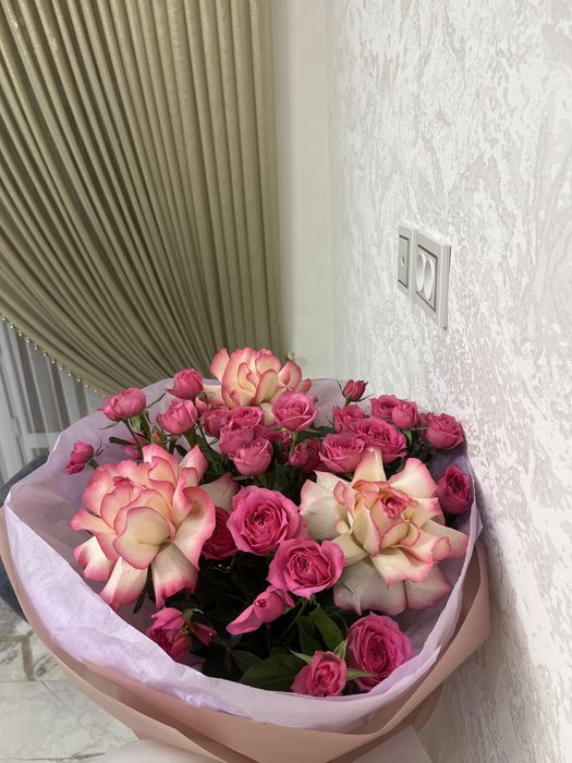 Розы нежный розовый