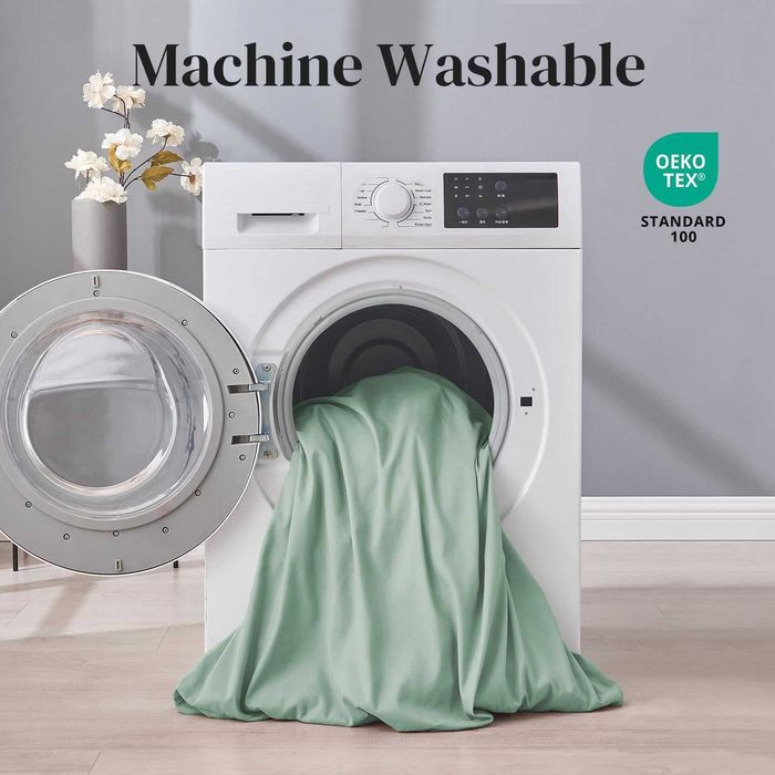 Спално бельо от 4части 2 калъфки и два плика 135x200 зелено микрофибър