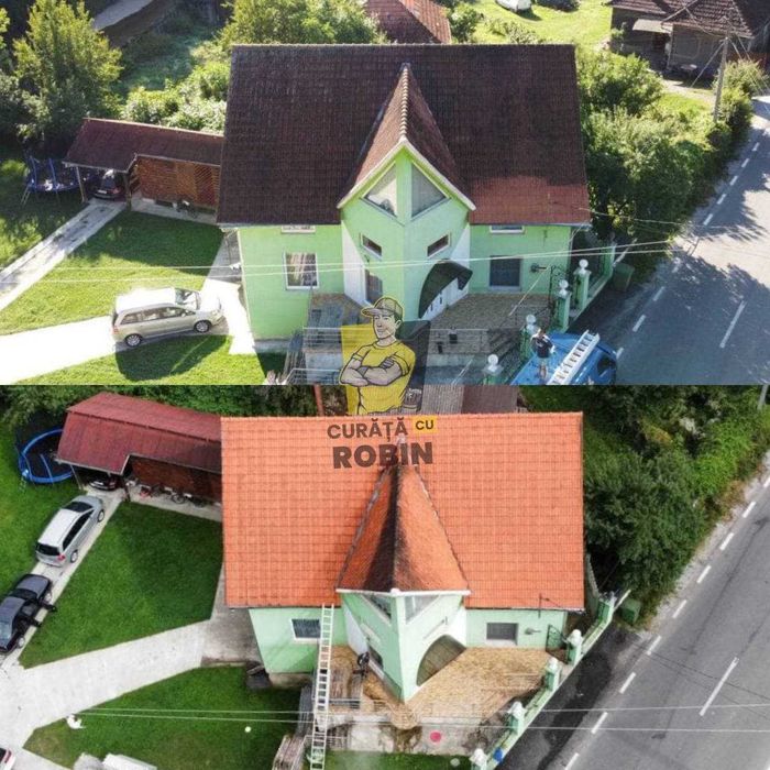 curatat acoperis - spalat acoperis - Curăță cu Robin