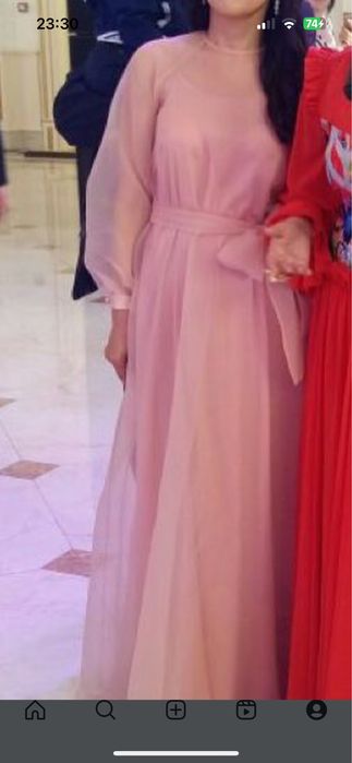 Платье вечернее, длинное, воздушное