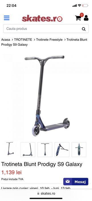 trotineta freestyle blunt