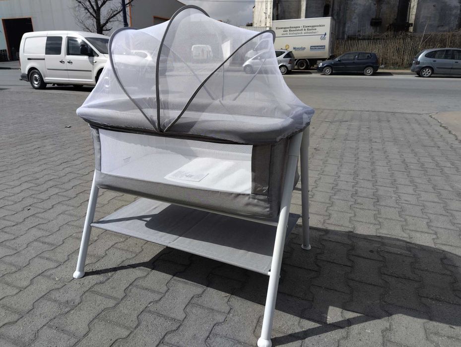 MONI Бебешко легло KALINIHTA сив