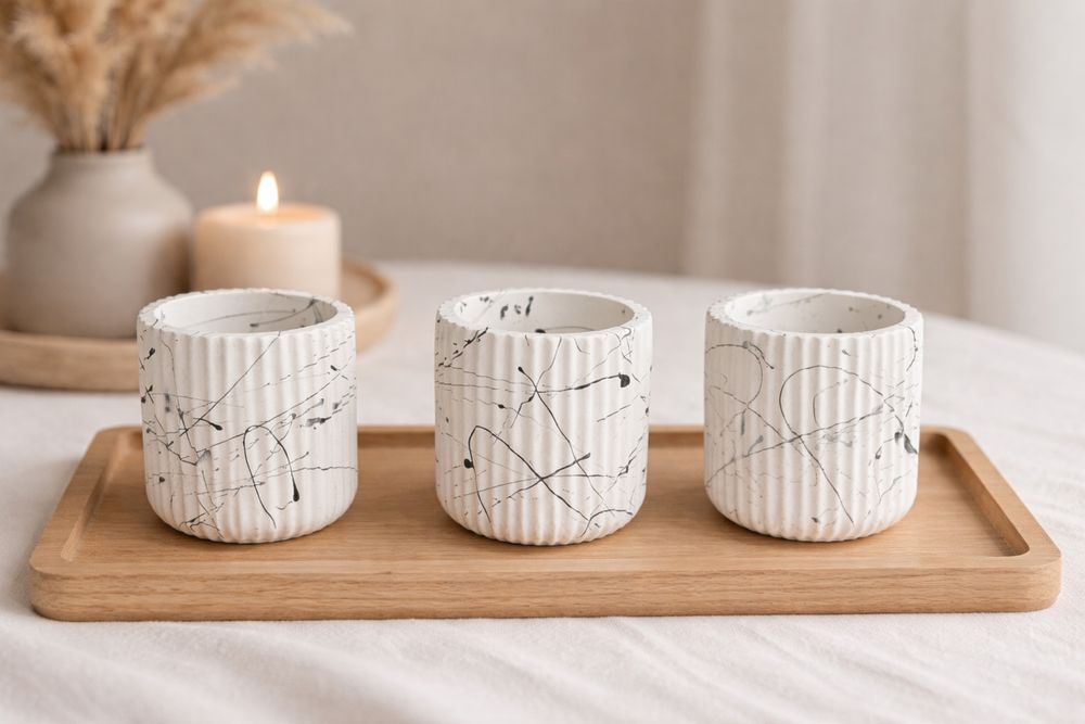 Recipiente din ipsos