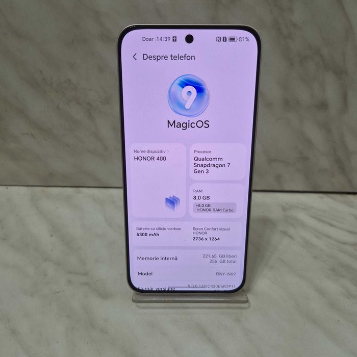 Telefon HONOR 400 Dual SIM  8GB RAM 256GB Roz Zeus Amanet Rahova 33197