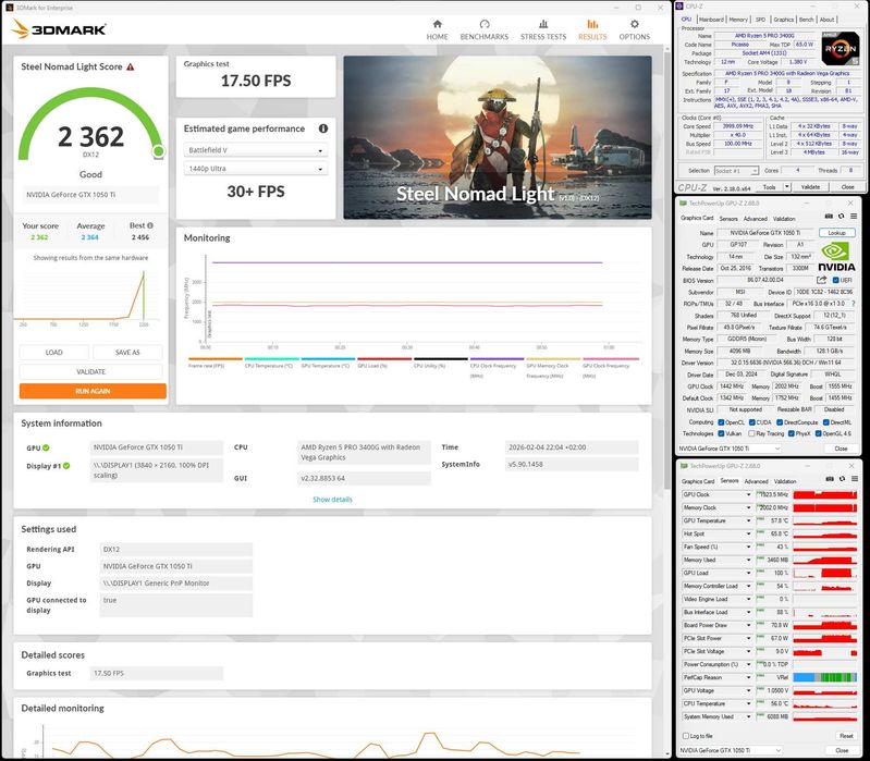 Folosita GTX 1050 Ti AERO ITX OCV1 4GB GDDR5 fara alimentare pcie