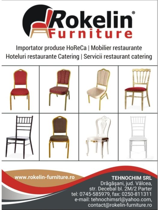 Producator de scaune  tapitate stofa diferite culori comanda minima 50