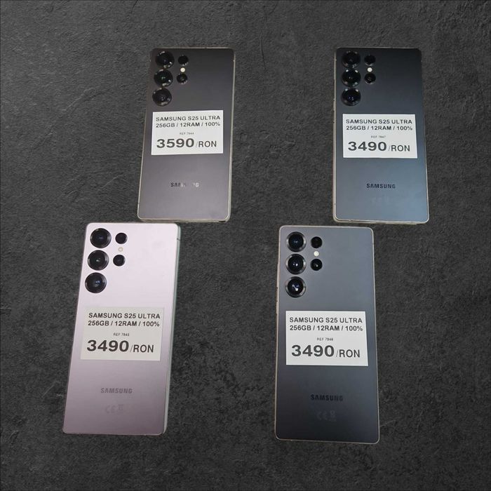 Samsung S25 ULTRA 256GB 12RAM 100% (4buc) / Amanet Tulcea