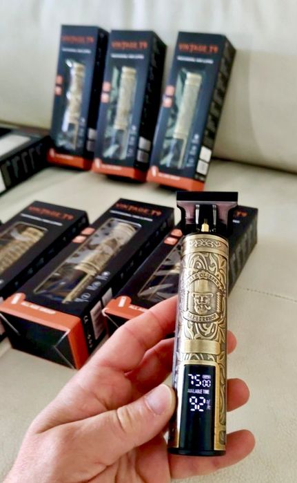 Mașină de tuns / Ras Contur Barba Trimmer cu acumulator Model Retro