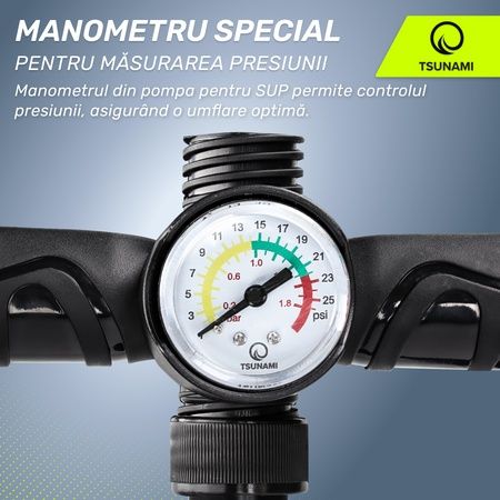 Pompa SUP bord dublă acțiune TSUNAMI paddle board