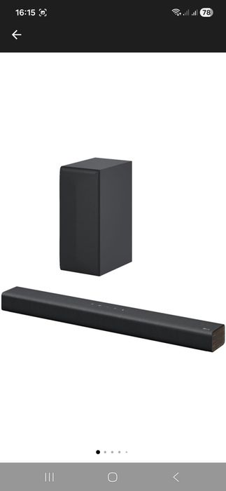 Soundbar LG S40Q, Bluetooth, Subwoofer Wireless, Negru