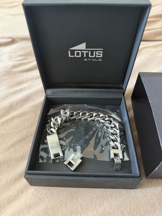 Lotus Style стилна сребърна мъжка гривна