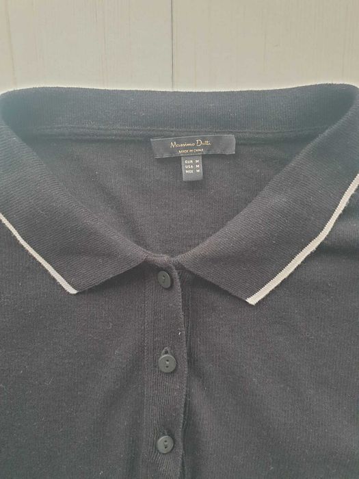 Дамска блуза с яка тип поло Massimo Dutti