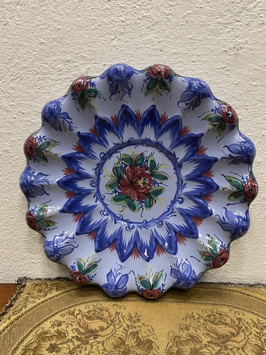 Португалско пано за стена кобалтово синьо 40 см