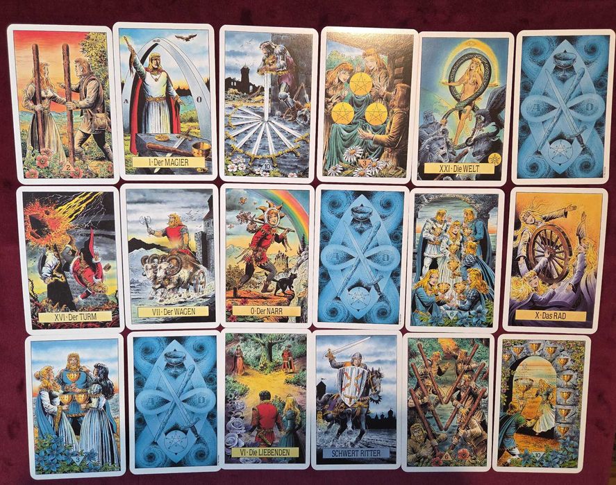 Таро комплект Arcus Arcanum + отделна книга Der Lombardische Tarot