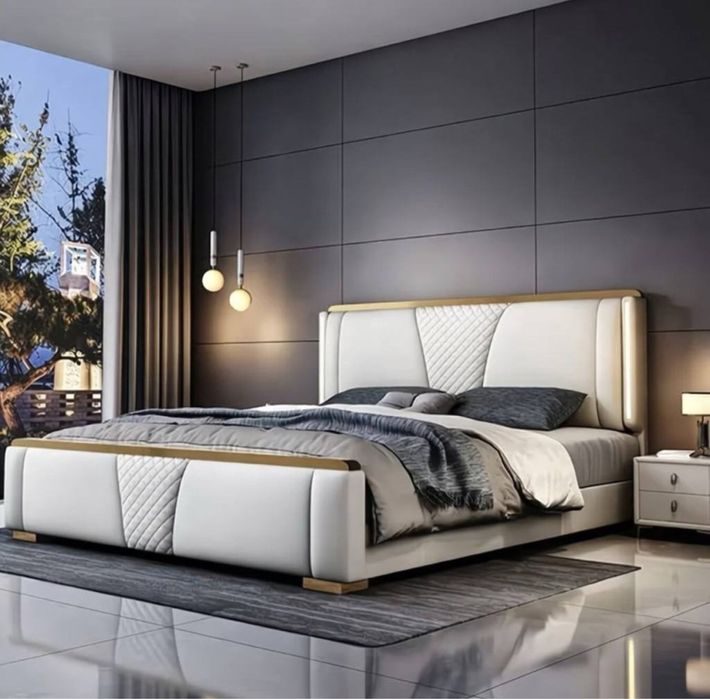 Premium кровать с хранением и подсветкой