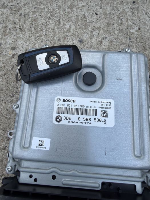 Компютър, ФЕМ модул и ключ, свалени от бмв ф34 335хд (computer bmw f3x 335xd)