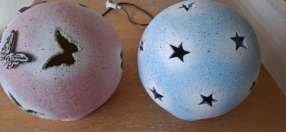 Светильник проводной из гипса