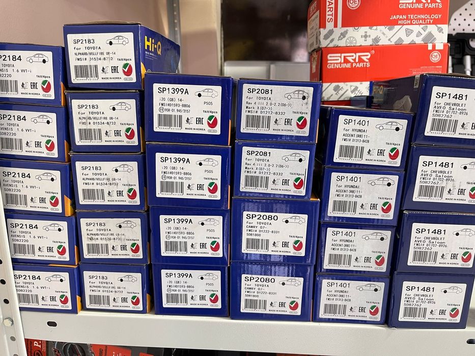 РАСПРОДАЖА Тормозные колодки для Авто  Шевроле,Тойота,Хундай,Киа