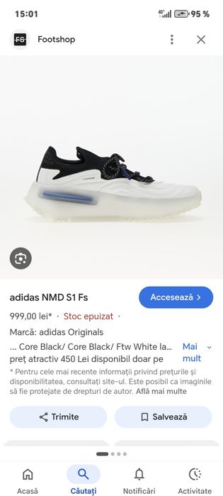 Adidasi noi cu etichetă