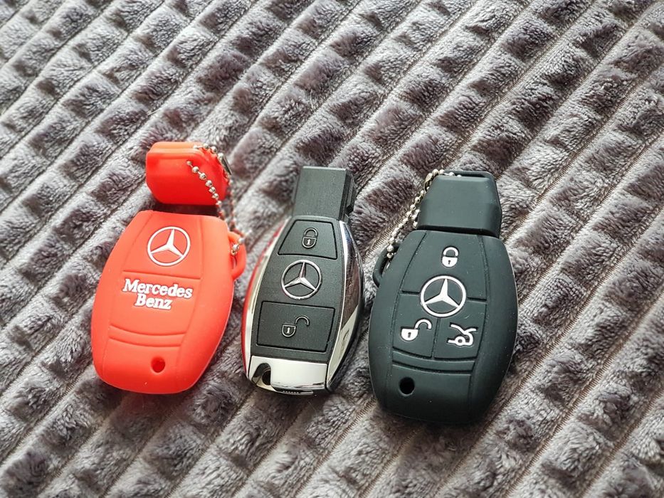 Husa Cheie Auto Mercedes cu Logo!A,B,C,Gla Cla,Glc,Gle nou!Slim